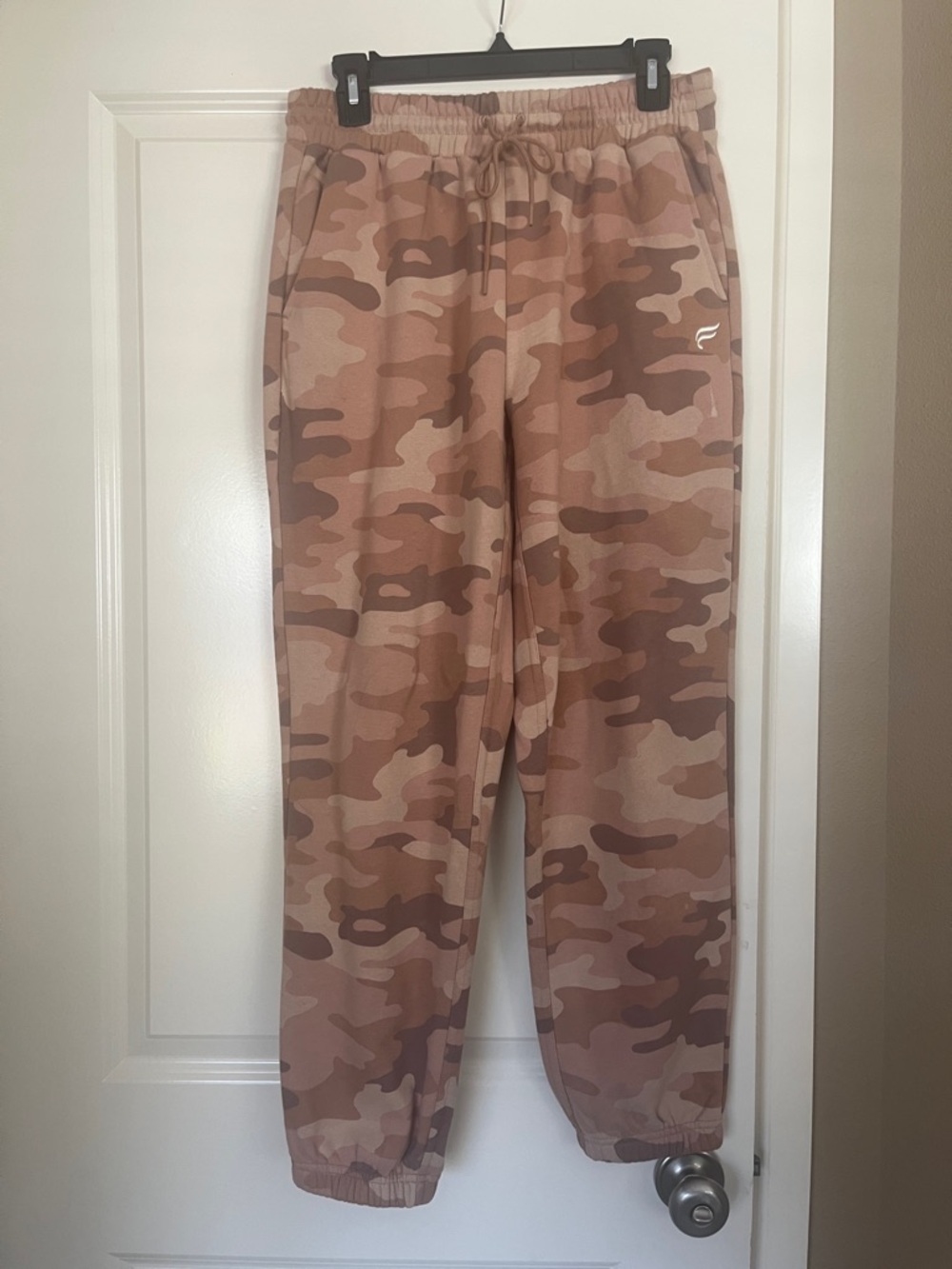 Fabletics Neutral Taupe Drawstring Joggers